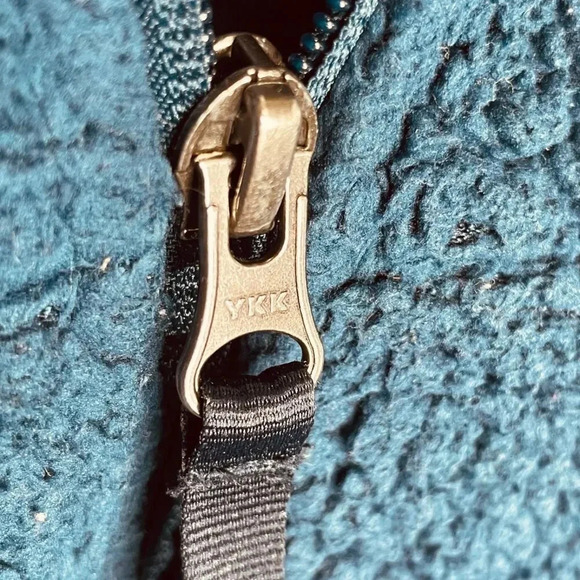 The North Face Teal Full Zip Fleece Sweater Jacket - Picture 5 of 11